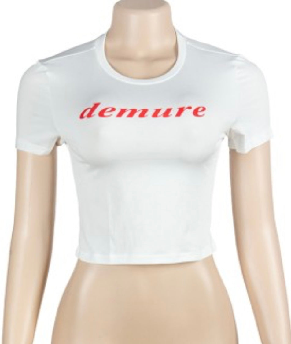 Demure