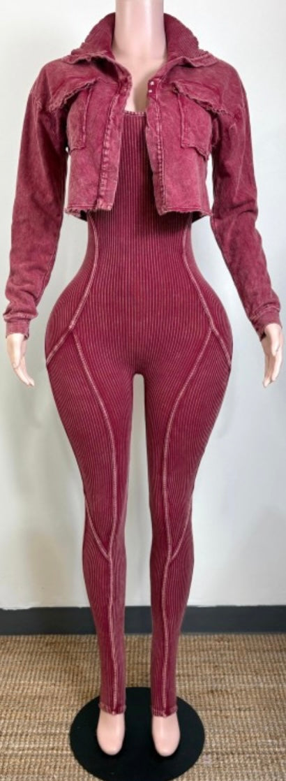 Jumpsuit Jacket Set