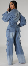 Load image into Gallery viewer, Ruffled Cargo Jumpsuit
