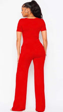 Load image into Gallery viewer, Flared Jumpsuit (Red)

