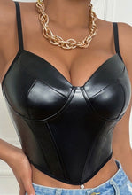 Load image into Gallery viewer, Leather Bralette Bustier
